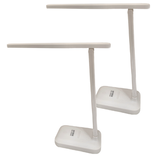 小麥購物 摺疊LED燈 檯燈 插電款 257g 2個, 白色