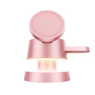 POWERRIDER X7 多功能無線充電器 原廠保固, 玫瑰粉, 1個