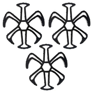 小麥購物 矽膠安全帽內襯 E164 49g 3個, 黑色6爪