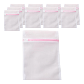 葉子小舖 粗網洗衣袋 拉鏈款 30x40cm 條綸材質, 單一顏色, 10個