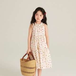 Arbe 女童透氣小圓點洋裝