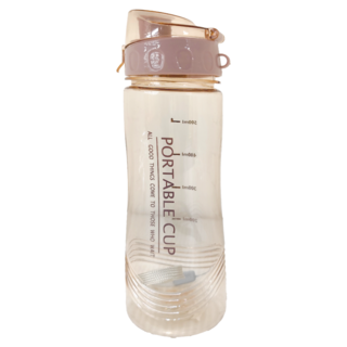 日本FOREVER 彈蓋式直飲曲線運動水壺 520ML 防滑設計 便攜手提, 1個, 藕粉色