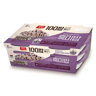 양반 동원 양반 100밥 흑미밥, 130g, 6개