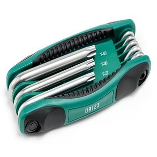 사타 접이식 별 렌치 8종 세트 09123, 1개