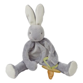 Bunnies by the Bay 安撫娃娃系列 奶奶兔, 柔軟材質, 安全環保, 27.9cm, 灰色, 1個