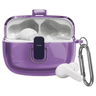 GRAYCO JBL WAVE BEAM 2 락킹 투명 케이스, 퍼플, 1개