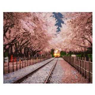 ArtLife 藝術生活 DIY 數字油畫 含框 DT059 50 x 40cm, 日本風 嵐山情, 1組