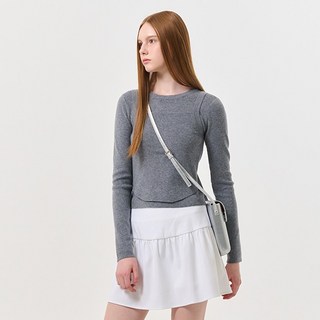 GENERAL IDEA 女款超細羊毛圓領套頭針織衫 WBD4L05544