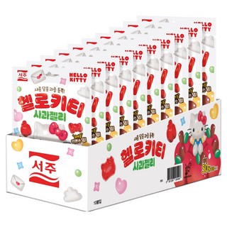 서주 헬로키티 사과젤리, 10개, 43g