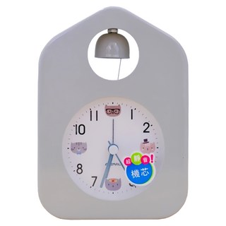 WE CHAMP 歐式Church bell靜音夜燈鬧鐘 WTB-363, 時尚灰