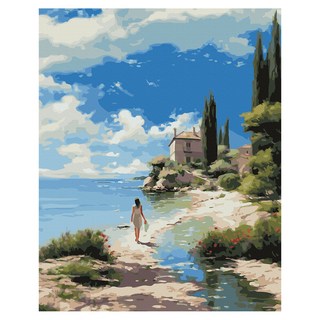 ArtLife 藝術生活 DIY 數字油畫 含框 DT146 50 x 40cm, 一個人很好, 1組