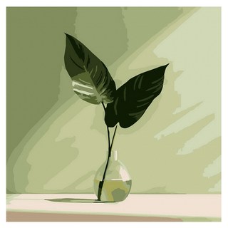 ArtLife 藝術生活 DIY 數字油畫 含框 AQ023 20 x 20cm, 1組, 綠意盎然