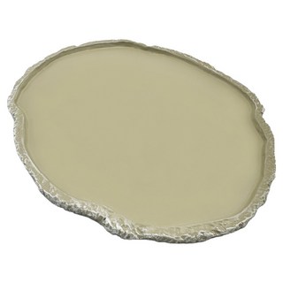 NOMOY PET 爬蟲類兩棲類樹脂扁平餵食盆 特大號 NS-13, 1個, 混合顏色