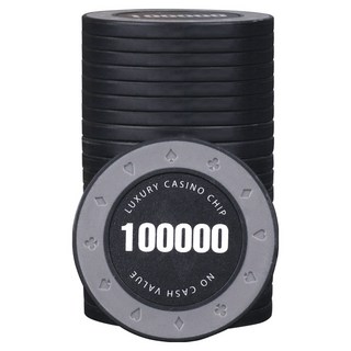 AAHM 16G邊緣撲克籌碼 500, 黑色, 25個