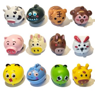 PERZOOM 恐龍蛋裡的動物迴力車12件組, 1套, 混合色