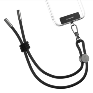 Mageasy WRIST STRAP 手腕掛繩/掛繩片組 6mm, 1組, 沉穩黑