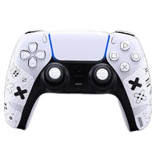 HOHOO PS5 客製化防滑黏貼式握把貼 控制器 白色, DualSense, 1個