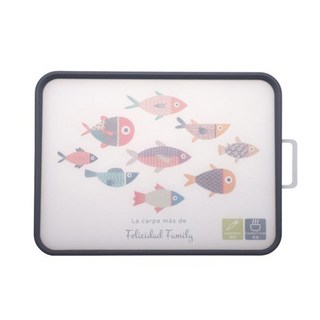 雙面超大高質感抗菌砧板 高品質PP/TPR材質 防滑設計 易清洗, 動物元素, 39 x 29 x 2.2cm, 1個