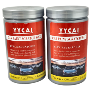 小麥購物 汽車刮痕修復膏 C071, 300ml, 2罐
