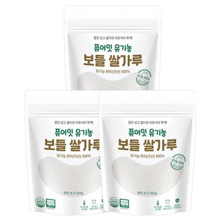 Pure Eat 優質米糊粉 糙米初期款, 200g, 3個