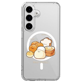 Design Plus MagSafe透明凝膠硬殼手機殼 麵包系列