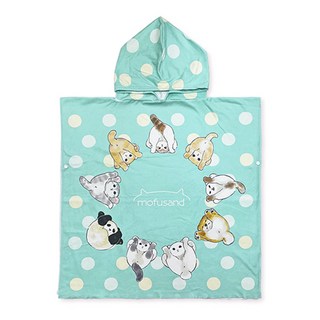 Miravivi 貓福珊迪浴巾毯 超細纖維毛巾料 74x75cm, 點點款 淺綠色, 1條