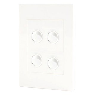 Legrand 羅格朗 Excel VIVO Simple 4孔開關 全白色, 1個