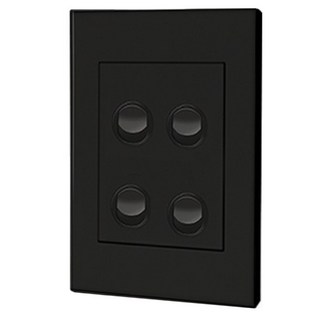 Legrand 羅格朗 Excel VIVO Simple 全黑 4開 開關, 1個