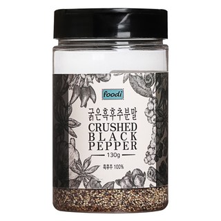 foodi 粗磨黑胡椒粉, 130g, 1個