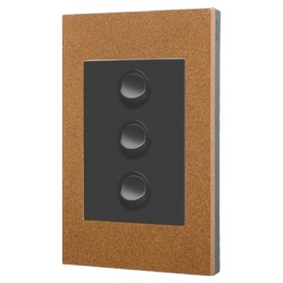 Legrand 羅格朗 Excel VIVO Simple 3開關 銅框黑色, 1個