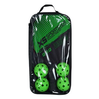 匹克球精裝套組 球拍 2個 + 球 4顆 + 收納袋, 疾風綠, 1組