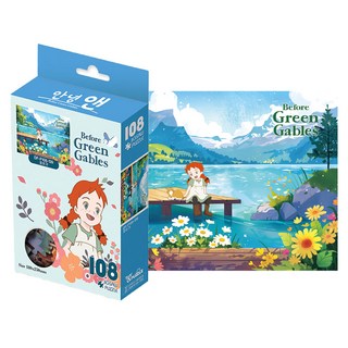 토이앤퍼즐 안녕 앤 호숫가 직소퍼즐, 108피스, 혼합색상, 1개
