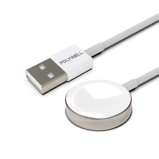 POLYWELL 寶利威爾 磁吸無線充電器 USB-A PW15-T65-0854, 白色, 1個