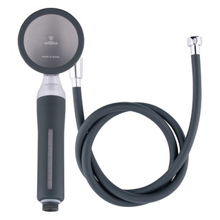 이온폴리스 프리미엄 컬러 샤워기 + 샤워호스 1.5m 세트, 블랙, 1개