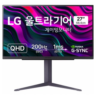 LG전자 QHD 울트라기어 게이밍 모니터 방문설치, 68.4cm, 27GS85Q
