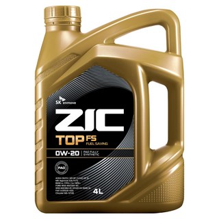 지크 SK엔무브 탑 FS 엔진오일, 1개, 0w20, 4L