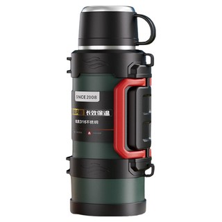316保溫壺, 軍綠色, 1個, 3.2L