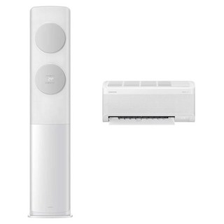 삼성전자 62.6㎡(19평) + 18.7㎡(5.7평) BESPOKE AI 무풍 클래식 홈멀티형 에어컨 AF70F19D11GRT + 리모컨 세트 방문설치, 일반배관형