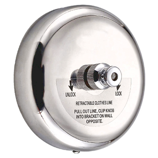 不鏽鋼可伸縮晾衣繩，堅固耐用，安裝簡便，節省空間, 1個, 單一顏色