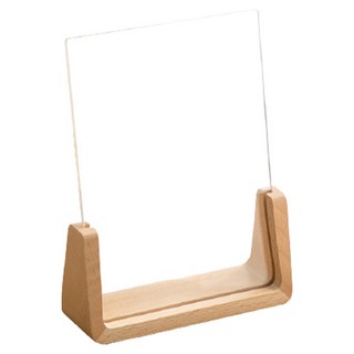收納部屋 壓克力木製U型相框 豎款 原木色 簡約風格 居家擺飾, 6吋(120 x 153 x 45mm), 1個