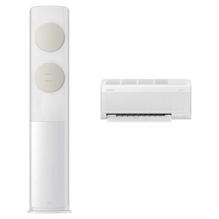 삼성전자 56.9㎡(17.2평) + 18.7㎡(5.7평) BESPOKE AI 무풍 클래식 홈멀티형 에어컨 AF70F17D11BRZ + 리모컨 세트 방문설치, 매립배관형