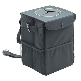 AHOYE 防水折疊車用垃圾桶, 黑色, 1個