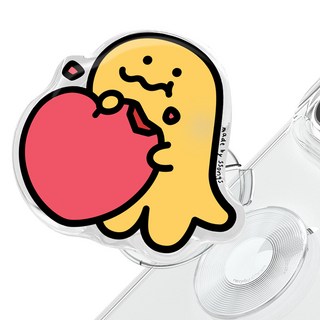 SSONG's Design 替換支架 握把 可拆卸 支架 手機支架 智慧手機支架, 꼼지락 暴龍 津津有味愛心, 1個