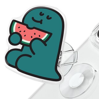 SSONG's Design 替換支架 握把 可拆卸 支架 手機支架 智慧手機支架, 꼼지락 腕龍 西瓜, 1個