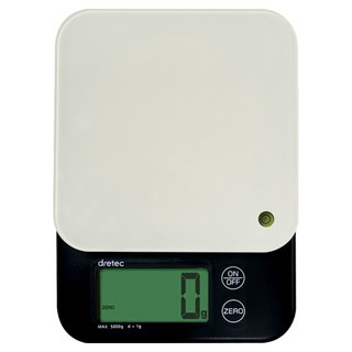 드레텍 주방 전자 저울, 5kg, 블랙, KS-590