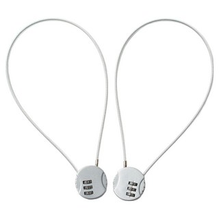 基本款3位數鋼絲鎖, 2個