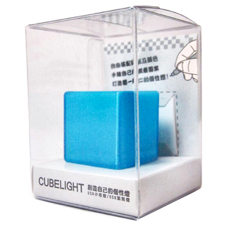 YCCT Cubelight 塗鴉彩繪燈 附空白貼紙 3張 + 圖案貼紙 5張 藍色小精靈, 1個