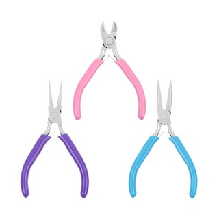 AHOYE DIY鉗子套組 尖嘴鉗 + 鋼絲鉗 + 圓嘴鉗, 1組