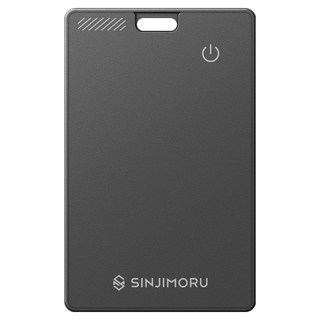 신지모루 애플인증 Find My 신지태그 카드 트래커 스마트태그 위치추적기, 블랙, 1개