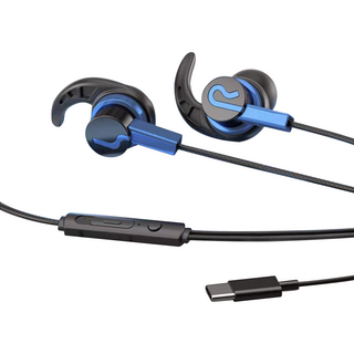 파이네스트원 올인원 C 타입 유선 인 이어폰 TYPE C 120cm, 블루